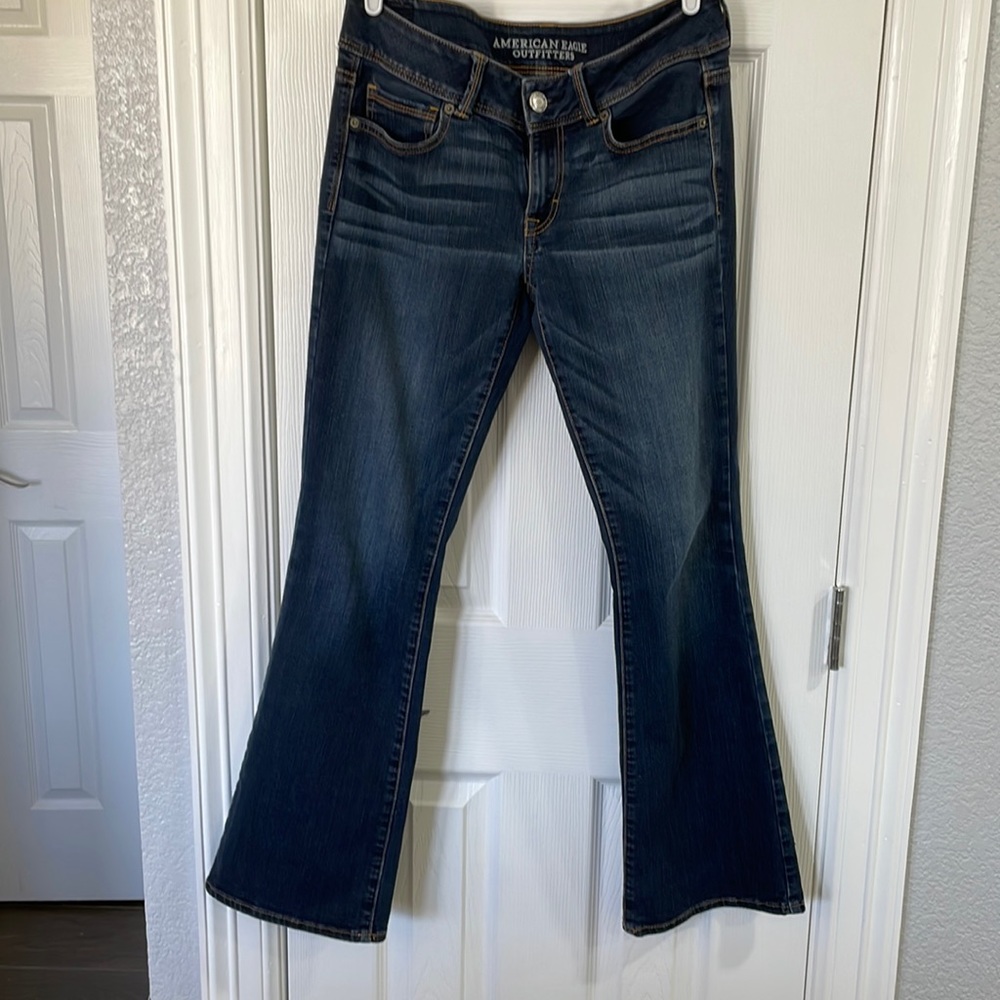 American Eagle size 10 kick boot dark blue